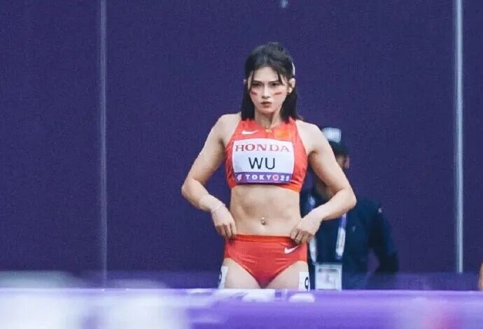 米栏选手吴, 美选手的身 米栏选手吴, 美选手的身